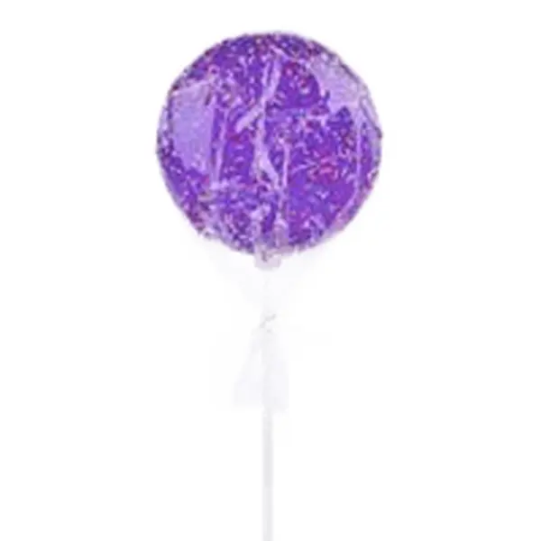 100mm Glitter Sprinkle Lollipop with Stick – Purple