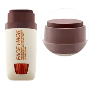 FACE HACK Precision Sculpting Cream Contour Bronzer Stick-Deep Dark - very deep with cool undertones-Size 0.13 oz / 3.8 g