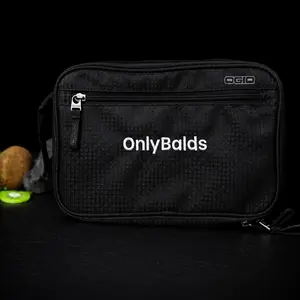OnlyBalds Premium Grooming Travel Case | Toiletry Bag | Bald Head Care