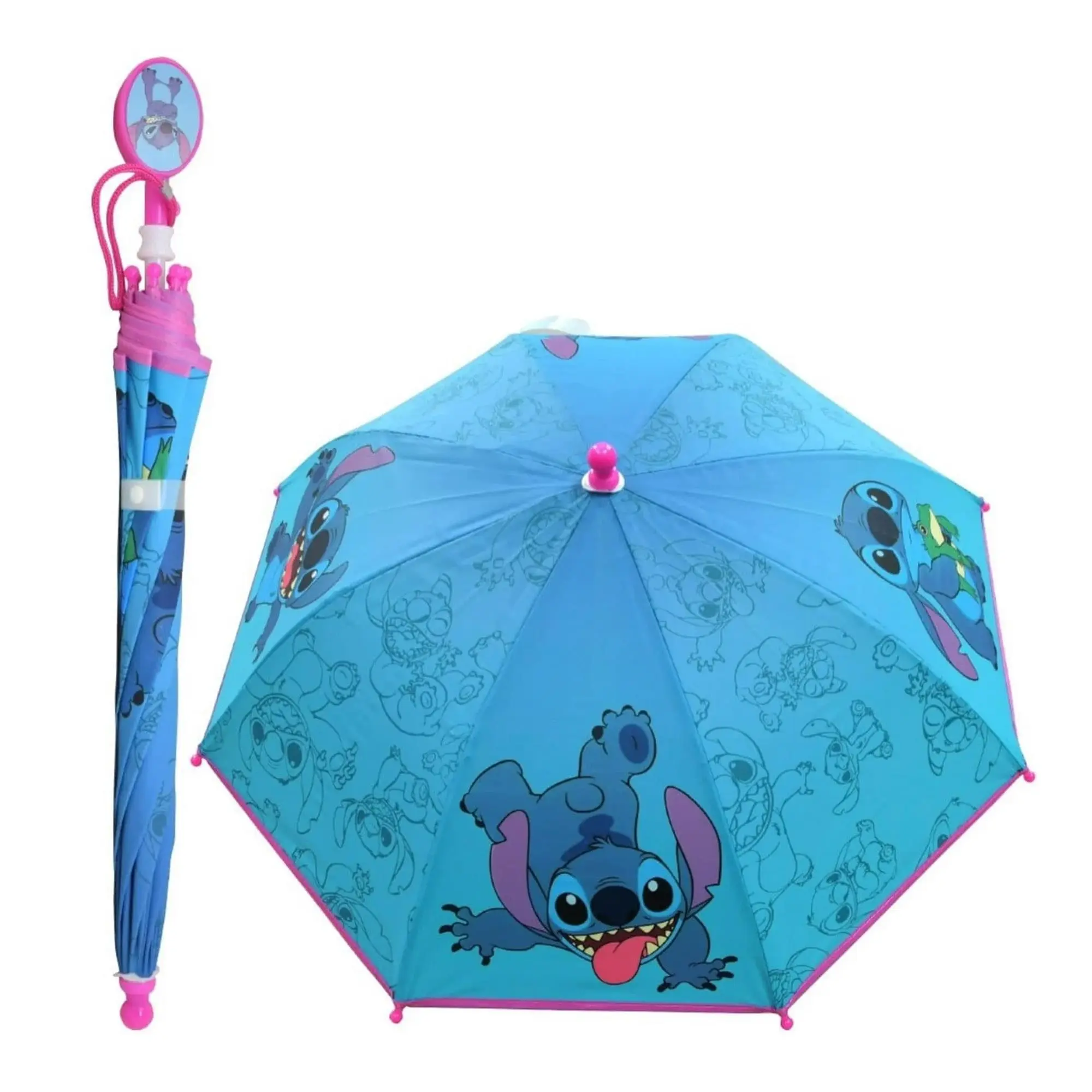Disney Lilo & Stitch 21-Inch Kid's Umbrella With Clamshell Handle, Gift