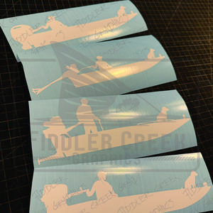 Duck Boat and Mud Boat Decals Surface Drive, 2 Stroke, 4 Stroke, & Longtail