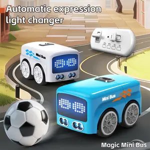 Mini Magic Bus Toy with Remote Control 4 Fun Play Modes Auto Expressions Best Gift for Children
