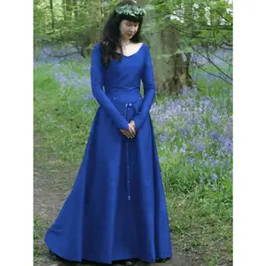 Women'S Medieval Renaissance Dress - Elegant Period Costume with Long Sleeves, Formal event party, Renaissance Festival, Themed Photoshoot - Historical Clothing for Women, Medieval Dress Women, Medieval Gown, Elegant Party Dress For Women, Dresses For Wom
