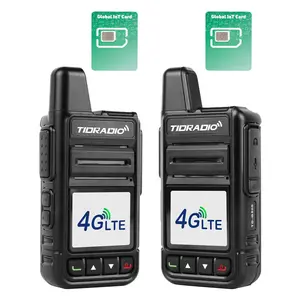 TIDRADIO TD-M15 4G Network Global POC Radio with 1 Year Sim Card Walkie Talkie Long Range 5000 Miles for Hiking and Camping