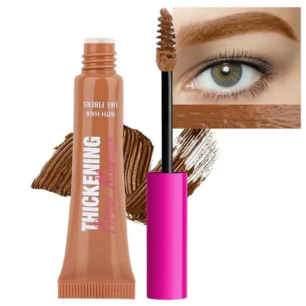 Tinted Eyebrow Gel, Thickening Brow Glue Mascara for Fuller Brows, Auburn
