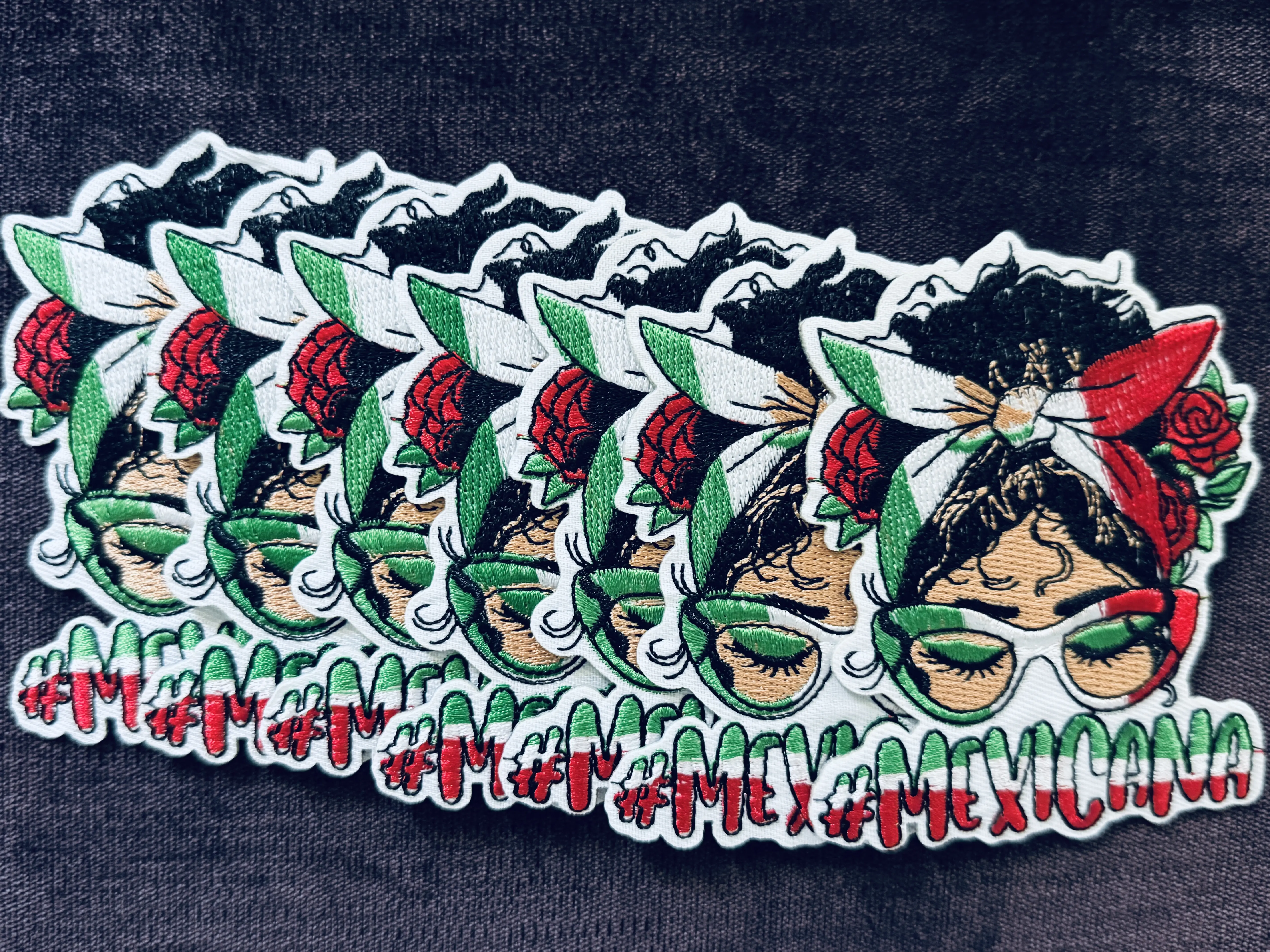Mexicana Mama Embroidery Patch 4x5 Inches Iron or Sew On Design for Hats Crocs Jackets Totes Backpacks Jeans & More New Cultural Significance