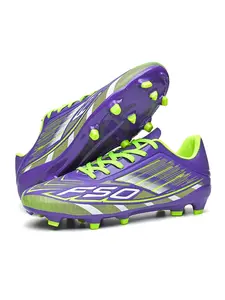 New Men's Football Shoes Anti-Slip War Boots Football Field Boots Ag Nails Professional Competition Training Outdoor Lawn High-Top Breathable Sports Soccer Shoes Football Cleats