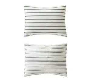 Eddie Bauer Cooper Stripe Green King Duvet Cover Set