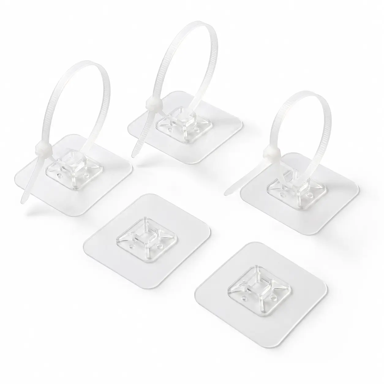 No Drill Zip Tie Mounting Clips Heavy Duty Universal Pipe and Hose Clamps for Cable Management Home Storage and Organization