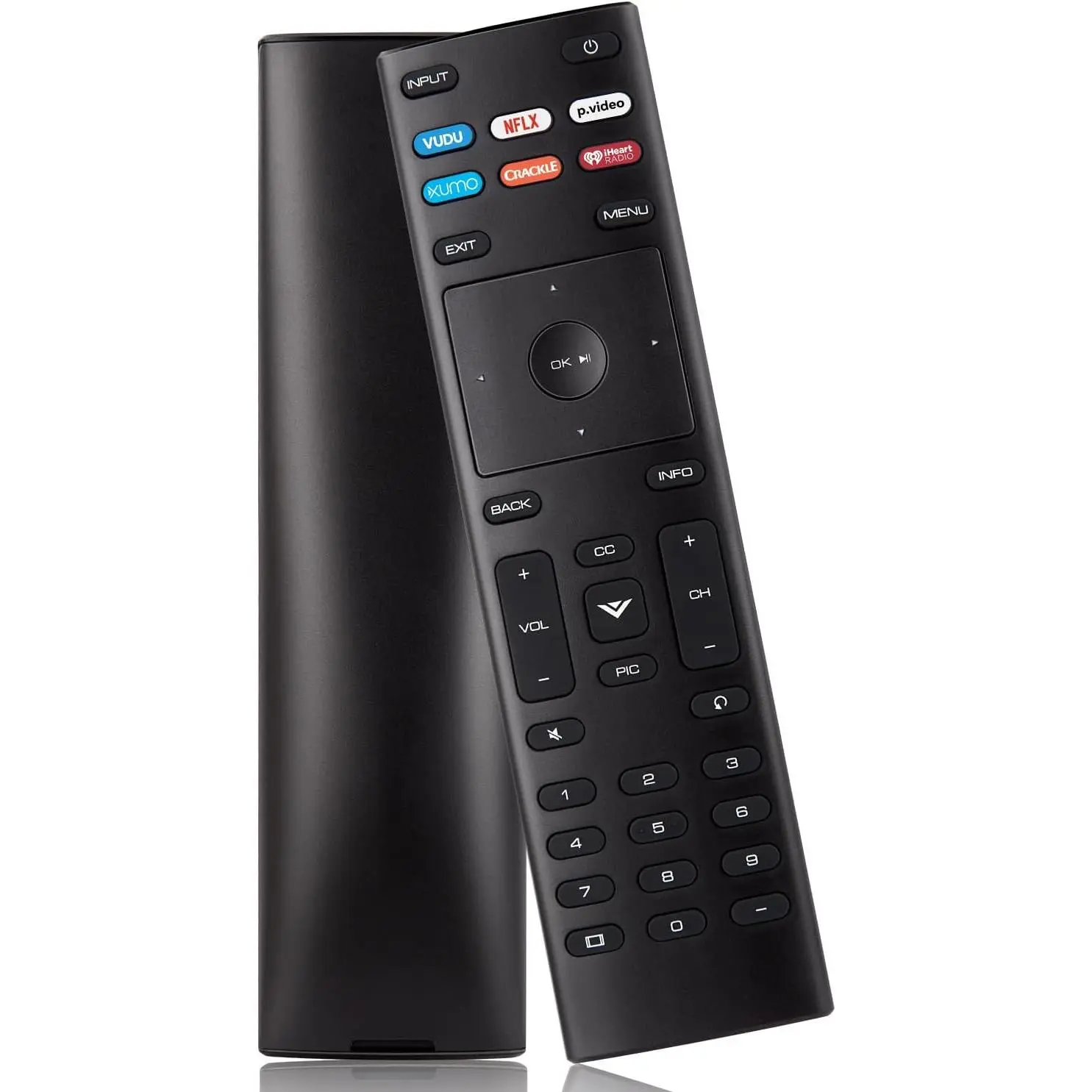 Replacement Remote Control for VIZIO LED, LCD, UHD Smart TVs, XRT136 Model, 40ft Range, ABS Plastic Construction