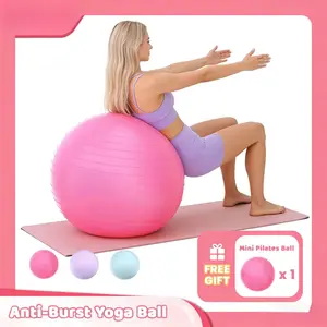 Popular yoga ball for office workouts, non-slip heavy-duty fitness ball, suitable for fitness, balance, and core exercises, with a weight capacity of 440 pounds