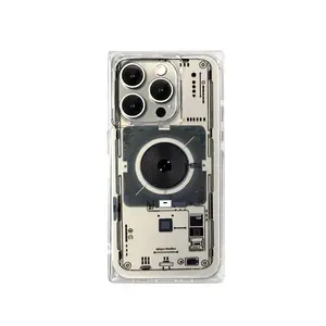 Creative Circuit Board Ice Cube Phone Case for iPhone 17 Pro Max/16/15/14/13, Unique Cool Stylish Protective Cover