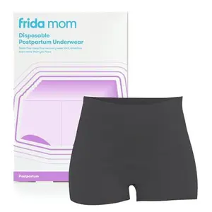Frida Mom Postpartum Underwear, Disposable Boyshort Panties, Seamless, Stretch Support, New Mom Essentials