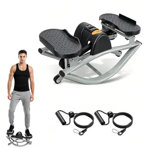 Indoor Compact Twist Step Trainer, Equipped with LCD Counter, for Full Body Fitness Workouts