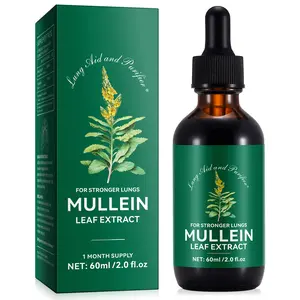 Acentiallabs Mullein Leaf Extract & Chlorophyll Extract Drops for Lungs - 60ml - Edible Healthcare Supplement - Vitamin Fitness Dietary detox