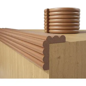 Baby Proofing Wall Corner Protector,Edge Guard Corner Protector,6.56ft Soft Corner Protectors Pre-Taped Soft Rubber Foam Edge Cushion for Furniture (Brown-L, 6.56Ft x 7.8" W x 0.47" Th)