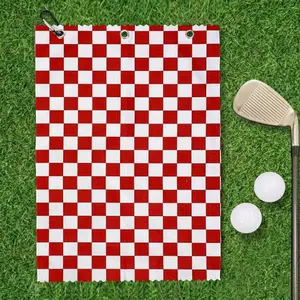 Funny Golf Towel, Microfiber Golf Towels For Women, Golf Bags With Clips Accessories, Gift For Mother, Birthday Gift,Stockpiling Festival Gifts (Pink Green Yellow Red ,Checkered Style)