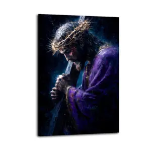 JESUS Canvas Aesthetic For The Bedroom Wall Sitting Room Dormitory Wall Office Wall Poster Decorative Painting Canvas Wall