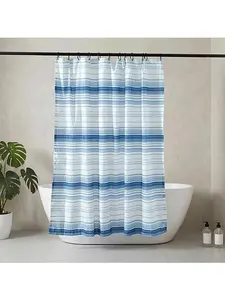 South Street Loft 100% Polyester Striped Shower Curtain