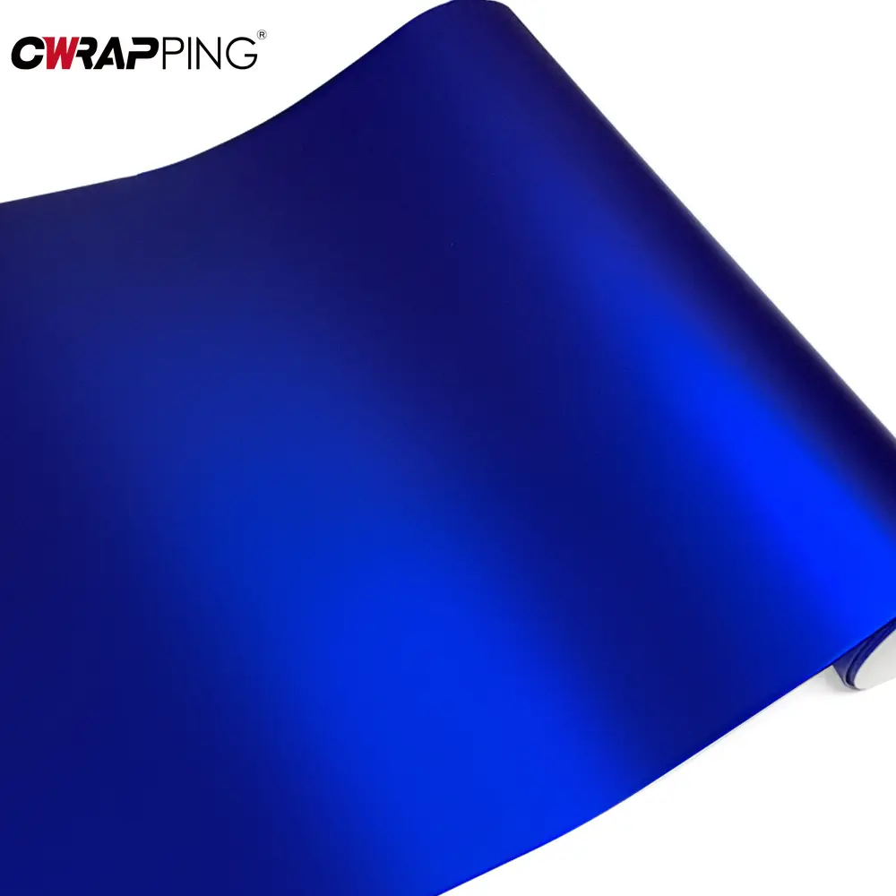 Car Wrapping Sticker Matte Navy Blue Vinyl Film Automotive Vinyl for Motorcycle Helmets Deep Blue Metallic Accessories Auto Wrap