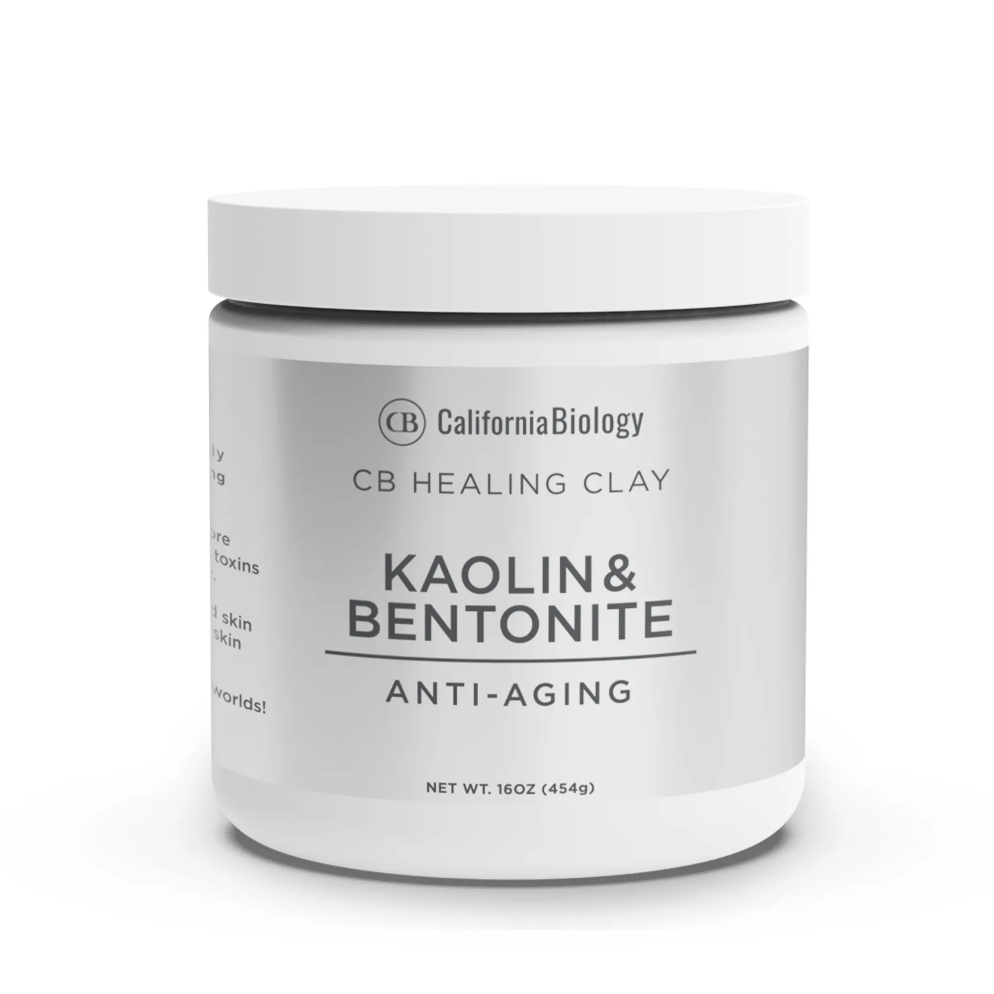 California Biology Kaolin Bentonite Anti-Aging Clay Mask for Face & Body