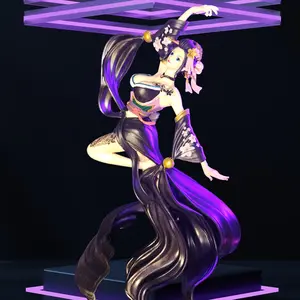Moon Dress - Dancer Boa Hancock Anime Baddie Anime Figure - Art Statue Bust for Adults,   Collector Ready