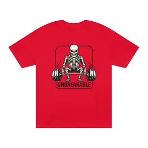 Unbreakable Skeleton Weightlifting Tee — "Lifting Is My Superpower" Gym Shirt