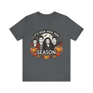 Hoa hoa hoa Season Unisex Jersey Short Sleeve Tee, Twilight Shirt, Fall Fan T-Shirt, Vampire Lover Top, Halloween Costume