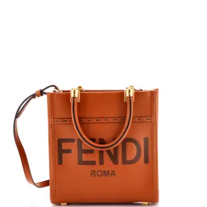 Pre-owned FENDI material Messenger Bags Sunshine Shopper Tote Leather Mini by Rebag