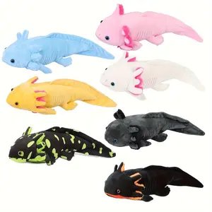42cm/16.53in Halloween Hexagonal Plush Hexagonal Dinosaur Plush Salamander Axolotl Plush Axolotl Plush Realistic Cute Creepy Amphibians Plush Unique Plush Gift Collection Kids Home Decoration