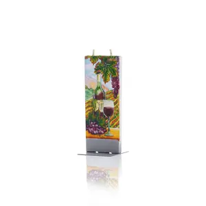 Candle: Wine in Vinyard - Flat Candle Flatyz