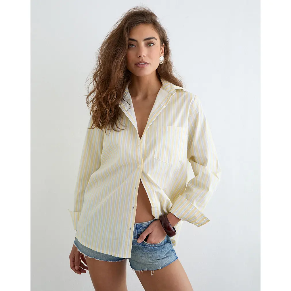 Turner Shirt in Candy Stripe Yellow