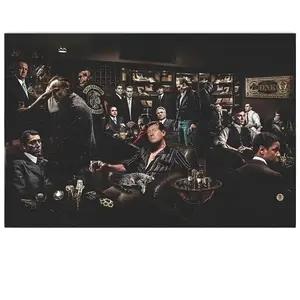 Trump Godfather Gangster Party Money Power Luxury Art Poster Painting House - High Quality Print on Paper