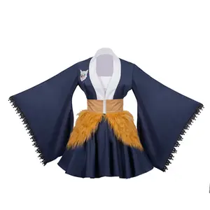 Demon Slayer Cosplay Costume Hashibira Inosuke Fanart Costume Women Japanese Kimono Outfit Costume
