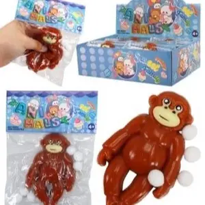 Sticky Monkey Squishy Toy, Slow-Rise Stress Relief Fidget Toy for Kids