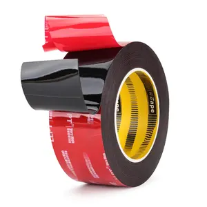 Double Sided Tape Mounting Tape 2" x 18 Ft Heavy Duty  Black  Tape for Home Office Automotive Decorations Mountings (G595250mm)