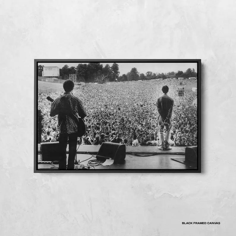 Liam Gallagher Poster, Oasis Knebworth 1996 Stunning Poster Print, Music Legends Canvas, Music Room Wall Art Decor,