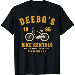 Vintage Deebo's Bike Rentals T-Shirt Cotton Fabric funny men