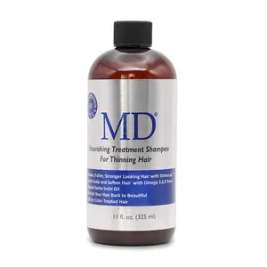 MD Revitalizing Treatment Shampoo for Men & Women - Sulfate-Free for All Hair Types - 11 fl oz Comfort Conditioner Silicone Free Fragrance Free Amino Acid Colour protection Oil Control Amino Acid Flower Haircare Aloe Organic Cleanser Cleansing Scented