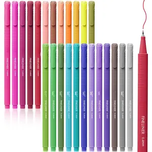 - Fineliner s Colored, 24 Pack,  Journaling ,  Triangular Colorful , 0.4mm Fine Liner s