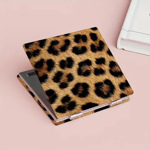 Leopard Print Compact Mirror, Flip-Up Dual-Sided Portable Travel Hand Mirrors, Anti-Drop Glass Surface, Frame & Gold Hinges, Ideal Gift, Flip Top Mirror, Travel Makeup Mirror, Mirror Handheld