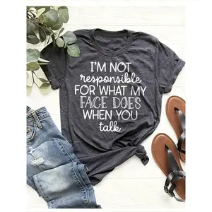 Women's Fashionable Graphic Print T-Shirt - Casual Short Sleeve Crew Neck Top - Lightweight & Breathable for Spring & Summer Wardrobe