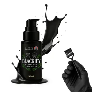 BLACKIFY – Herbal Hair Concealer for Thinning Hair and Bald Spots | Natural Long-Lasting Root Touch-Up Cream with Plant-Based Pigments | Vegan-Friendly Hair Filler for Men and Women