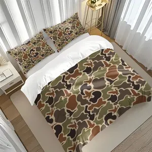 Camouflage Print Bedding Set, 1 Count Bedspread & 1/2 Counts Pillowcase without Filler, Soft Comfortable Bedding Set for Home Bedroom, Bed Sets Supplies