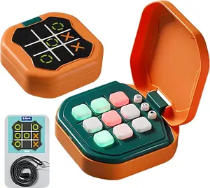 9-in-1 Electronic Tic Tac Toe Game, Portable Digital with Lanyard, Creative Educational Toy for Kids and Adults, Perfect Gift Durable Boardgame Tablegame valentines gifts for gf Family Fun Game