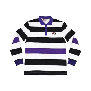 PURPLE LONG SLEEVE POLO