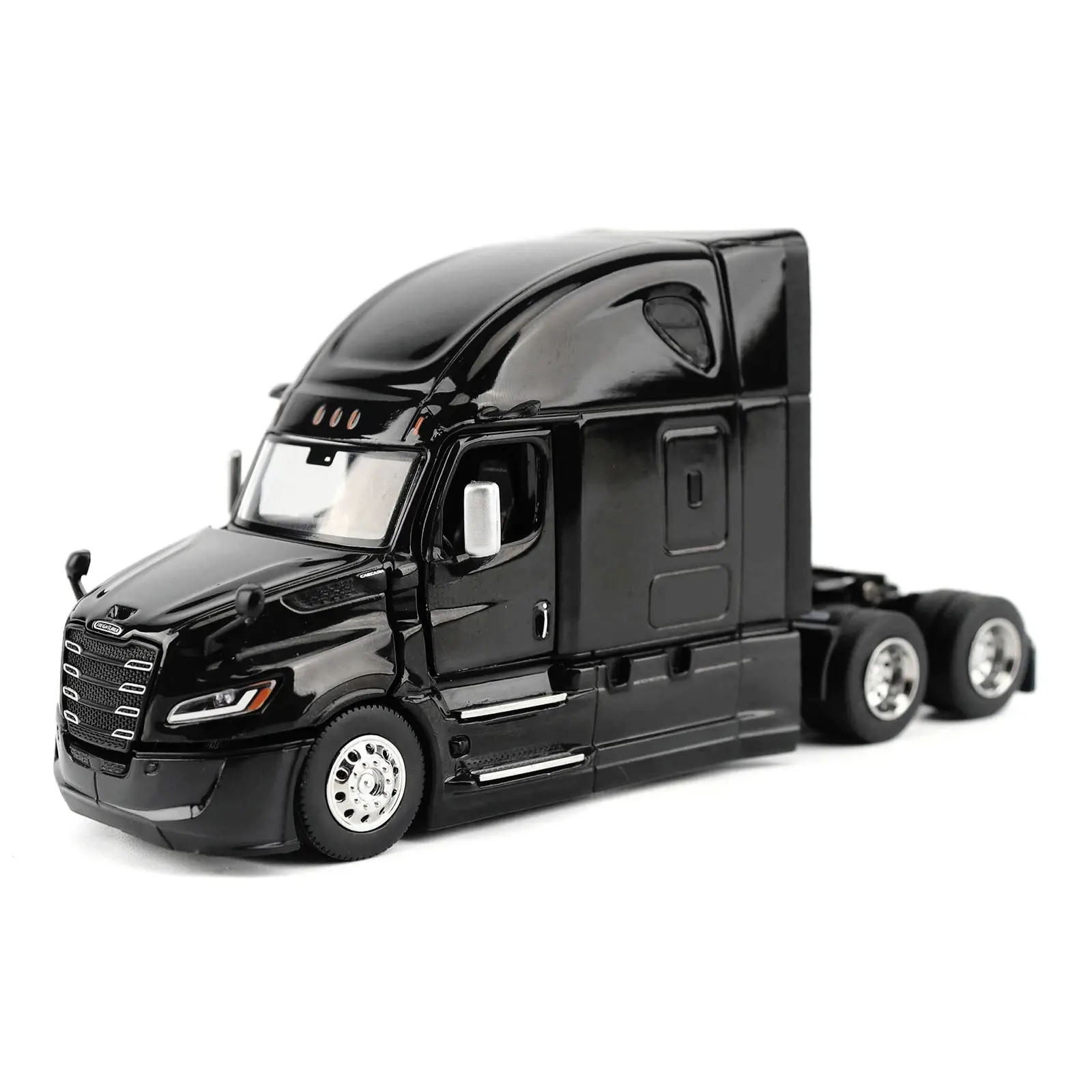 2025 Freightliner Cascadia Gen-5 Sleeper Cab Truck Tractor Night-Shift Black 1/64 Die Cast Model by Diecast Masters