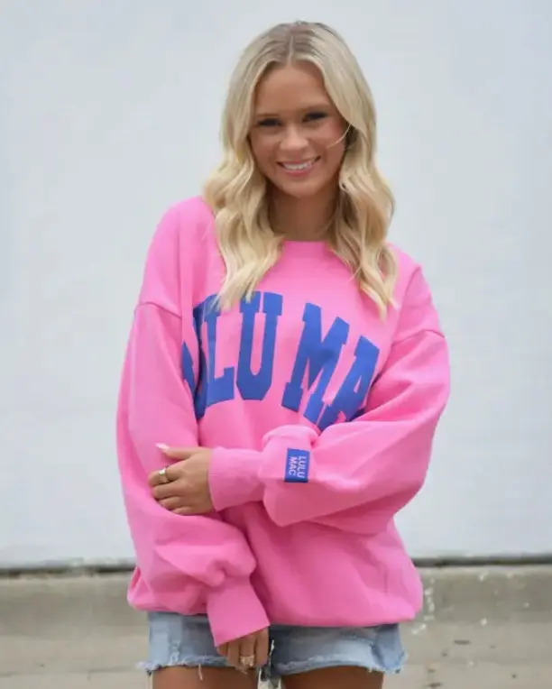 All The Pink Lulu Mac Logo Sweatshirts All The Pink Lulu Mac Logo Sweatshirts