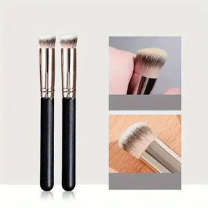 2pc-High-Quality Concealer Brush Set, Foundation Makeup Brushes, Advanced Kabuki Brush for Nose Contouring, Dense Eyeshadow Brush for Flawless Blend, Blurring Brush Set, Blending Brush