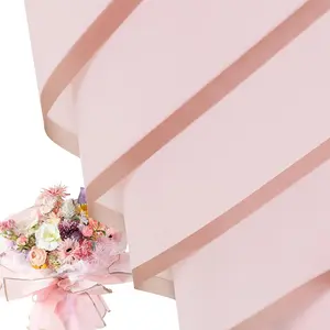 20 Sheet Flower Wrapping Paper - Waterproof Floral Bouquet Wrapping Paper, Florist Supplies Packaging Paper for Wedding Birthday Gift DIY (Pink)